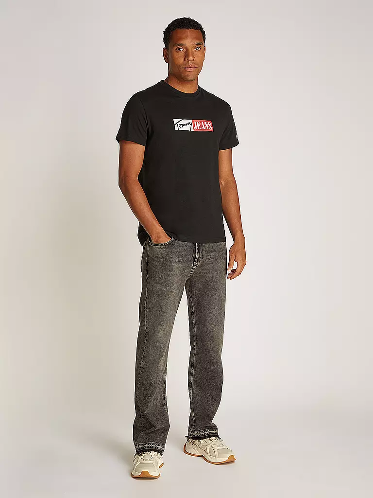 TOMMY JEANS | T-Shirt  | schwarz