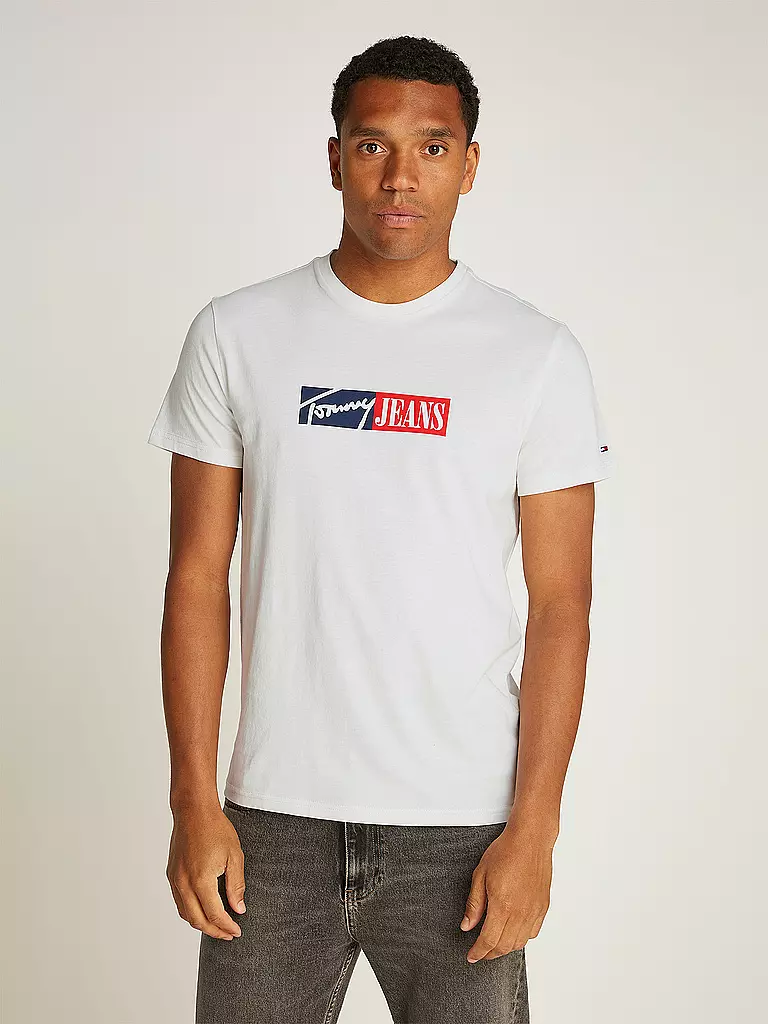 TOMMY JEANS | T-Shirt  | weiss