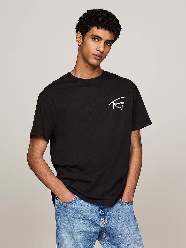 TOMMY JEANS | T-Shirt  | schwarz