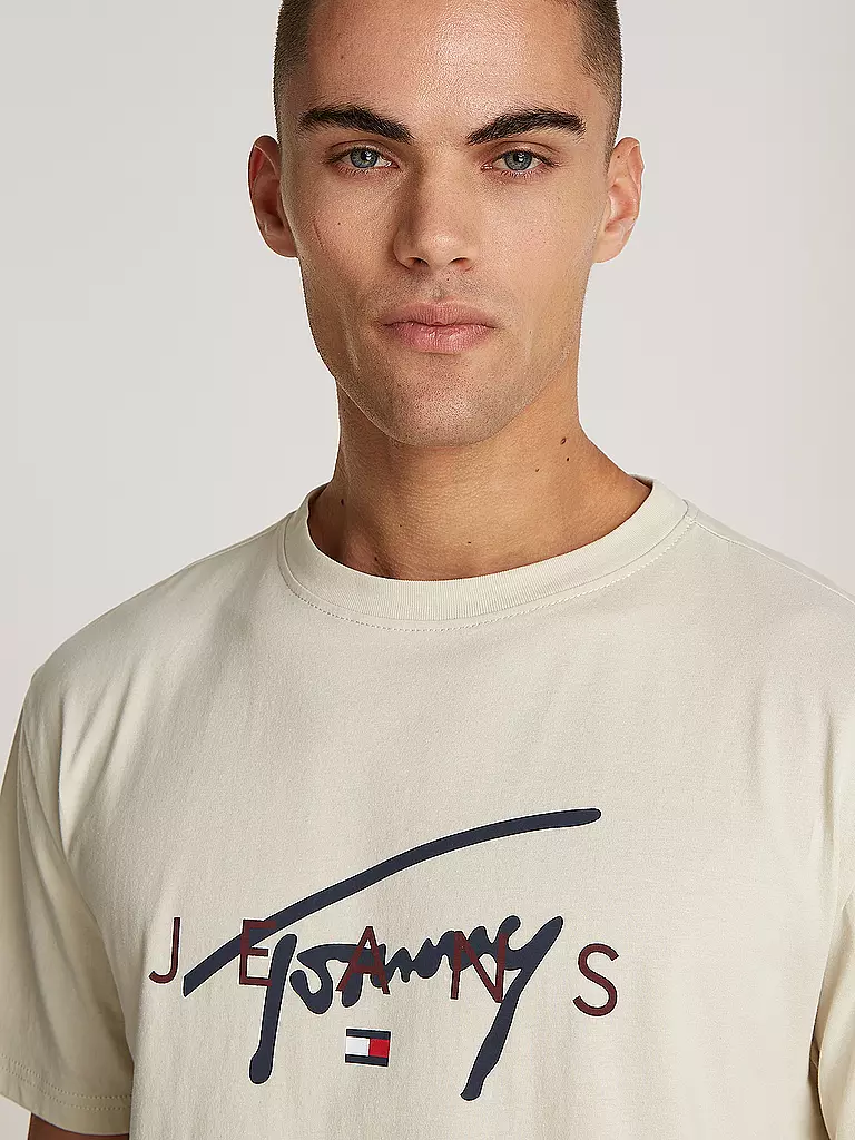 TOMMY JEANS | T-Shirt  | beige