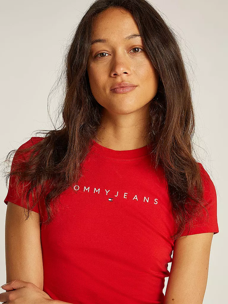 TOMMY JEANS | T-Shirt  | rot