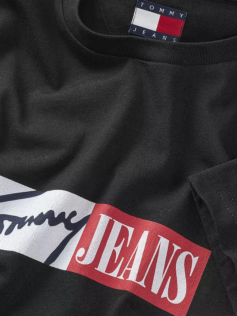 TOMMY JEANS | T-Shirt  | schwarz