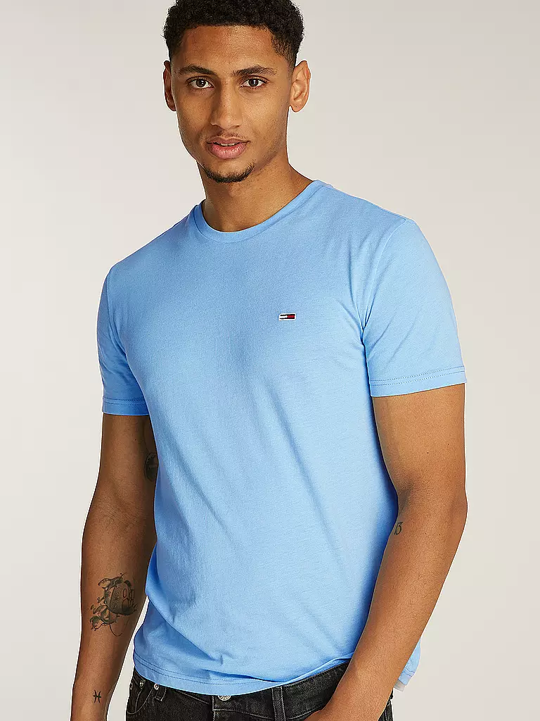 TOMMY JEANS | T-Shirt Slim Fit | hellblau