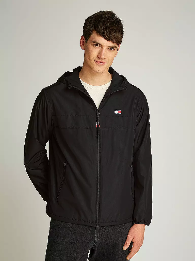 TOMMY JEANS | Windbreaker | schwarz