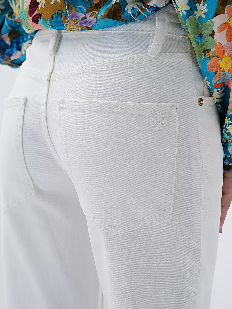 TORY BURCH | Jeans Flared Fit 7/8 | weiss