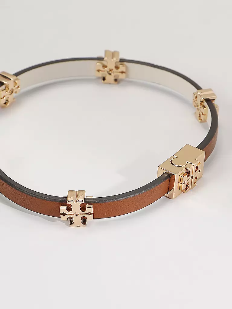 TORY BURCH | Lederarmband ELEANOR | schwarz