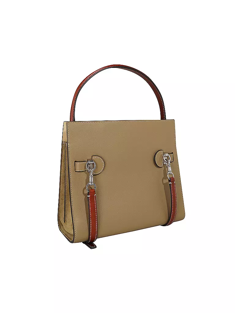 TORY BURCH | Ledertasche - Henkeltasche LEE RADZIEILL Small | beige