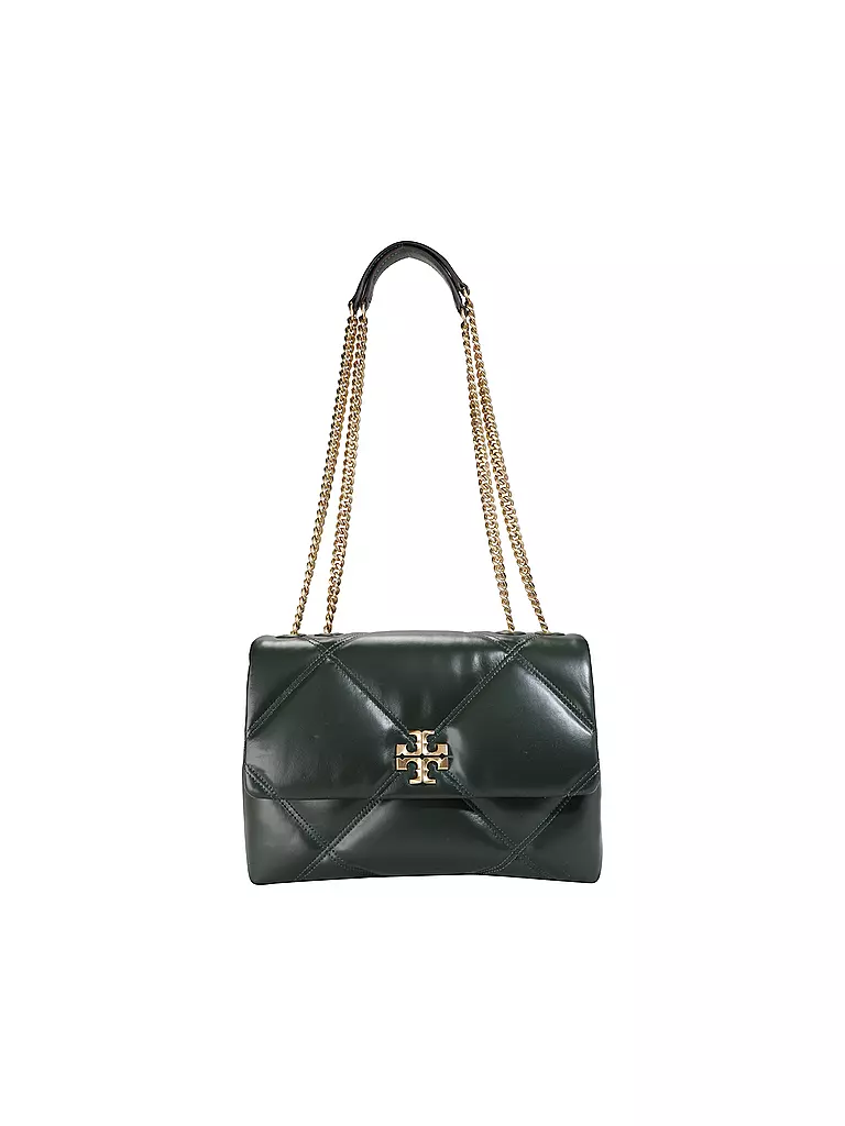 TORY BURCH | Ledertasche - Umhängetasche KIRA DIAMOND | grün