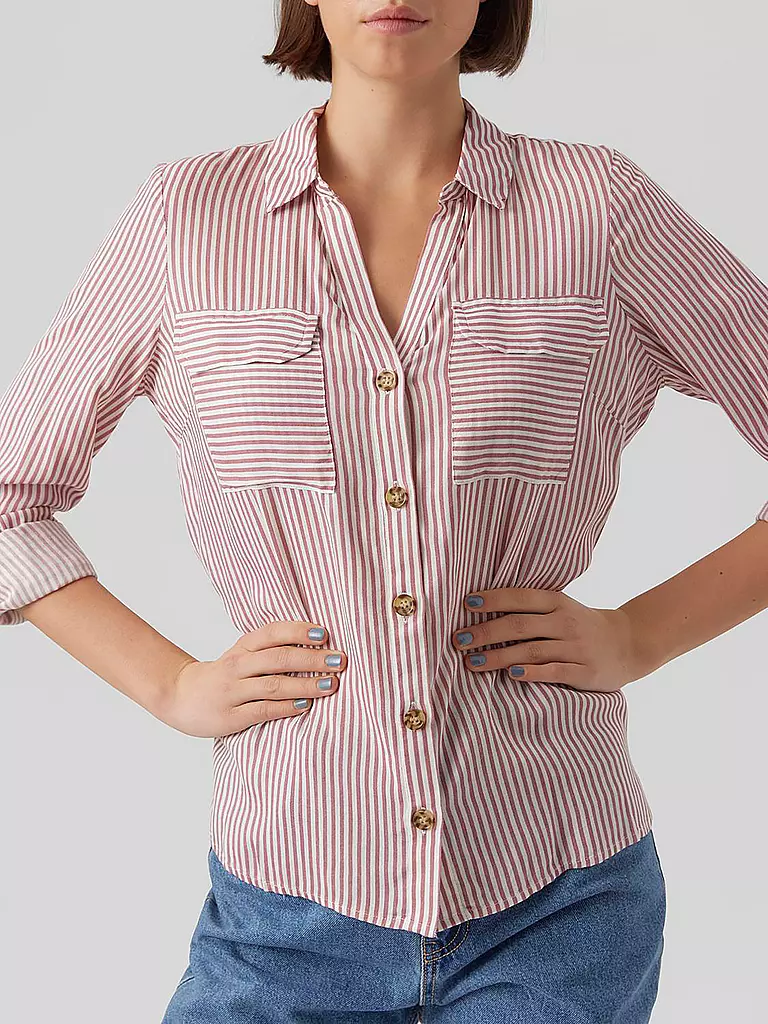 VERO MODA | Bluse VMBUMPY | rosa