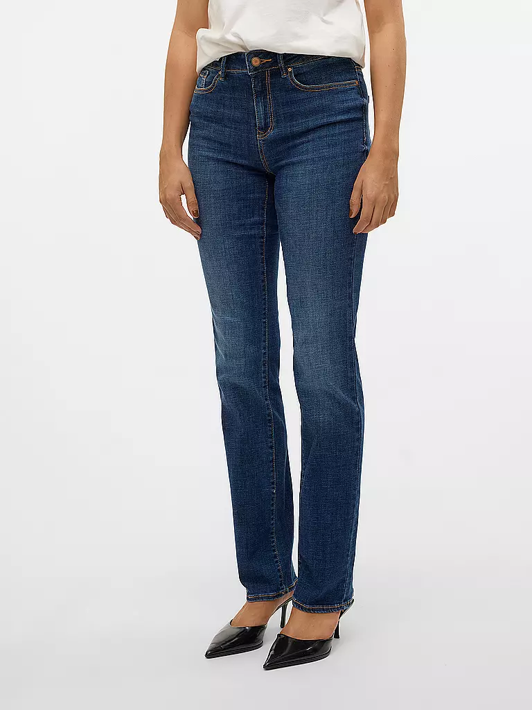 VERO MODA | Jeans Straight Fit VMFLASH | dunkelblau