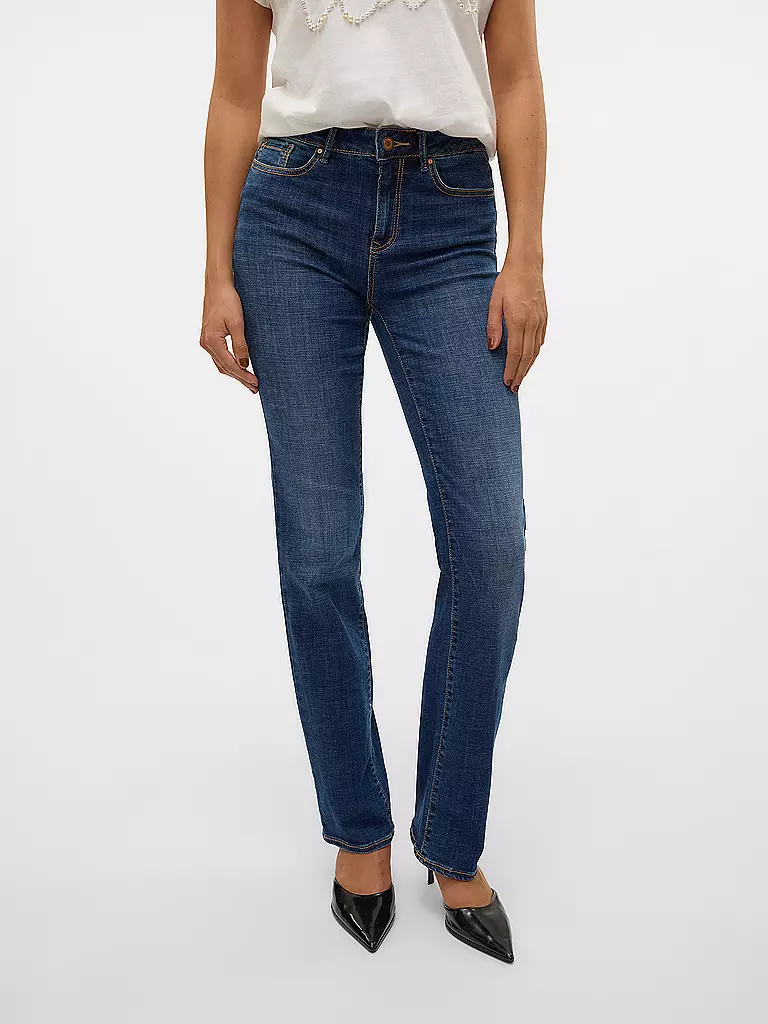 VERO MODA | Jeans Straight Fit VMFLASH | dunkelblau