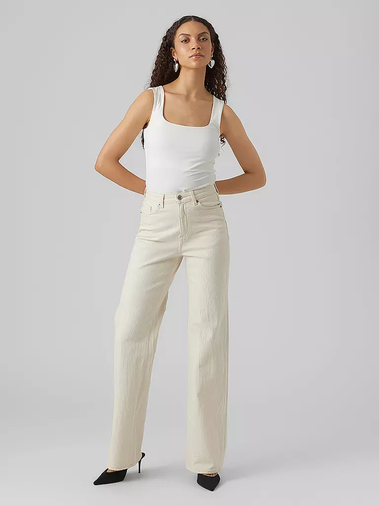 VERO MODA | Jeans Wide Leg  VMTESSA | beige