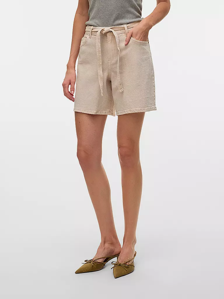 VERO MODA | Jeansshorts VMEDEA | creme