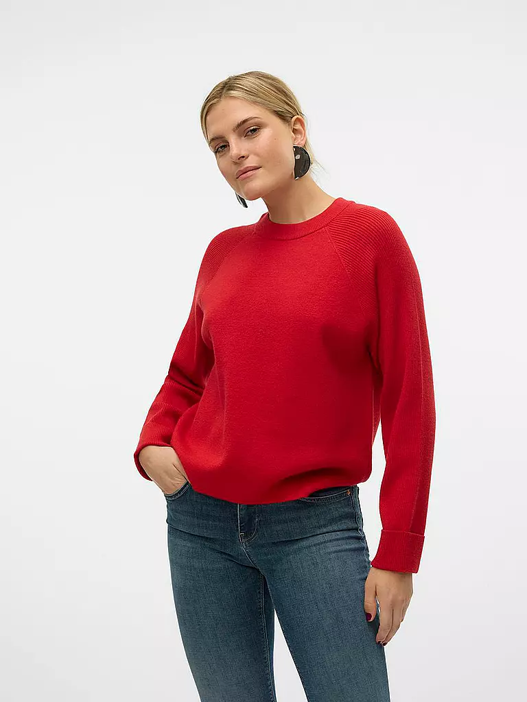 VERO MODA | Pullover  VMGOLD | rot