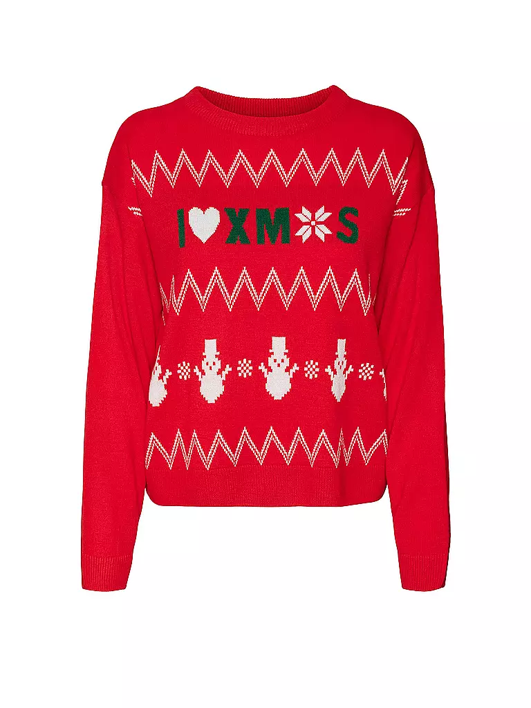 VERO MODA | Pullover VMMIXEDXMAS | rot