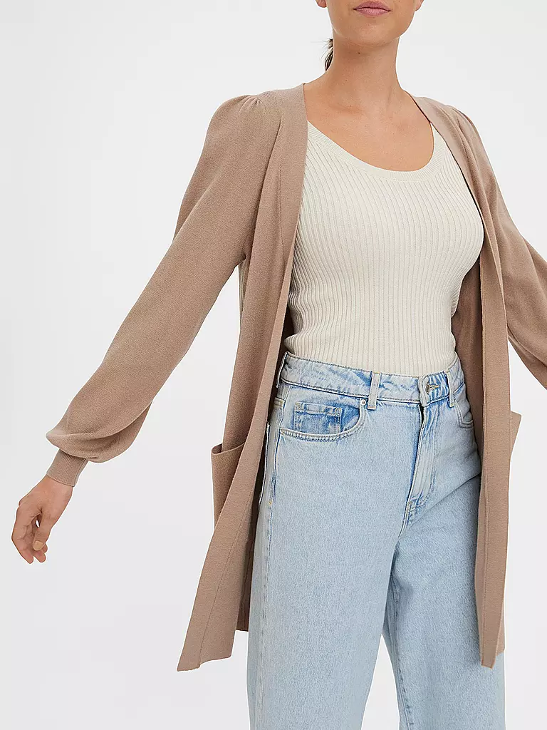 VERO MODA | Strickjacke VMNANCY  | beige