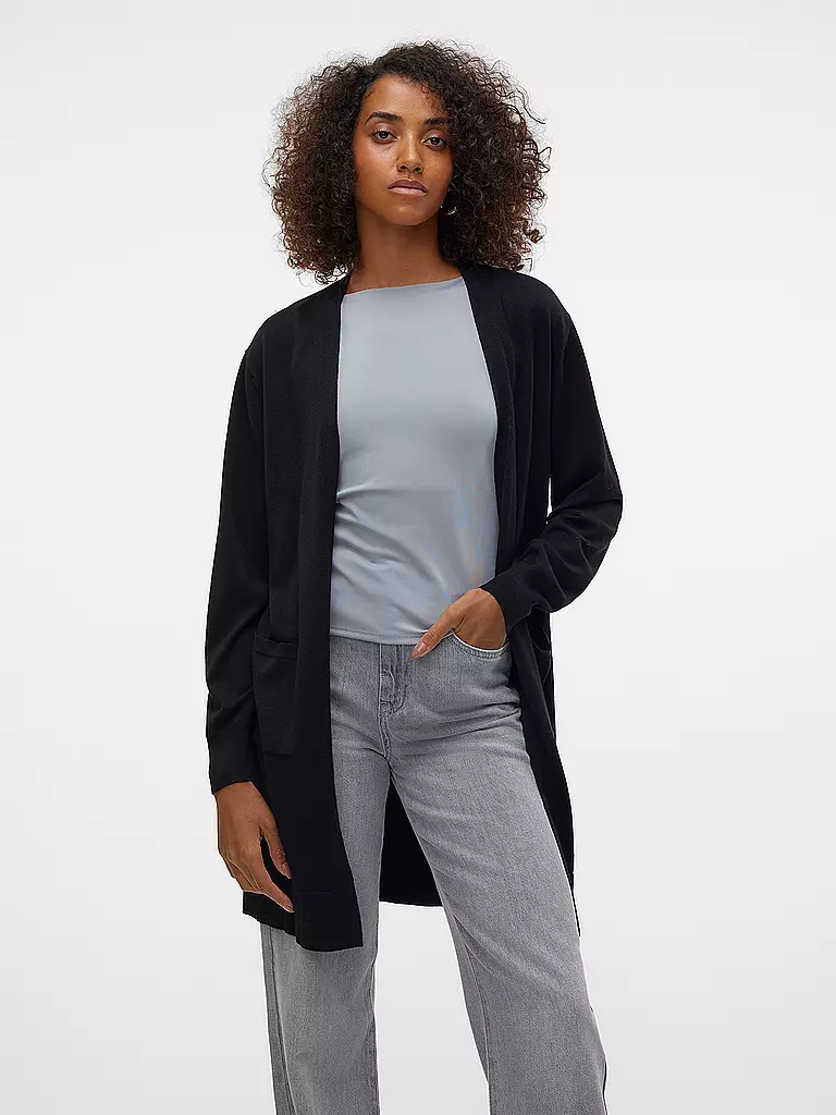 VERO MODA | Strickjacke VMSILJE | schwarz