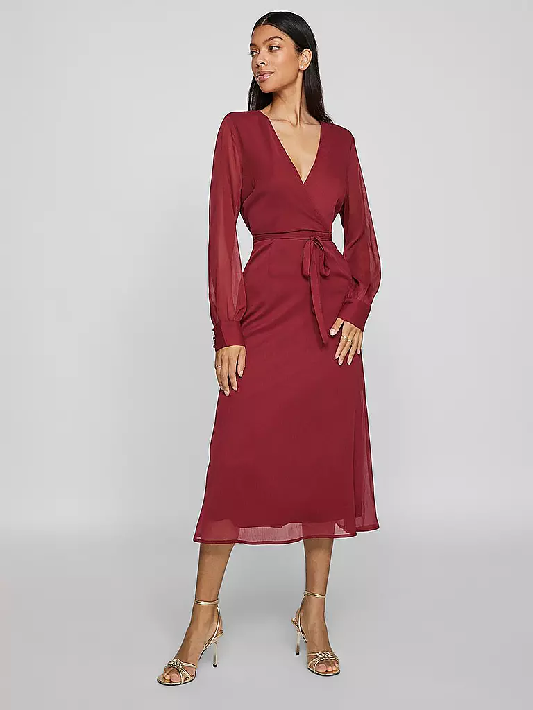 VILA | Cocktailkleid VIFALIA  | dunkelrot