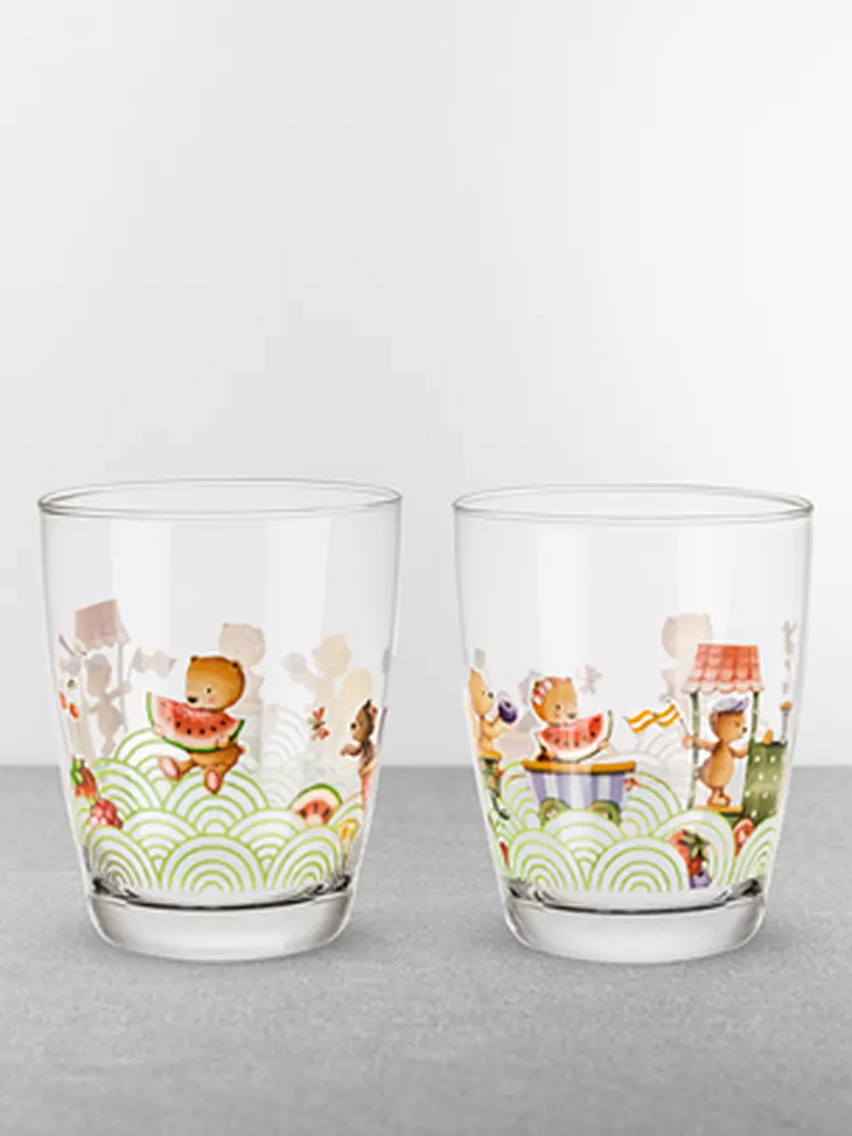 VILLEROY & BOCH | Kinderglas 2er Set Happy as a Bear | transparent