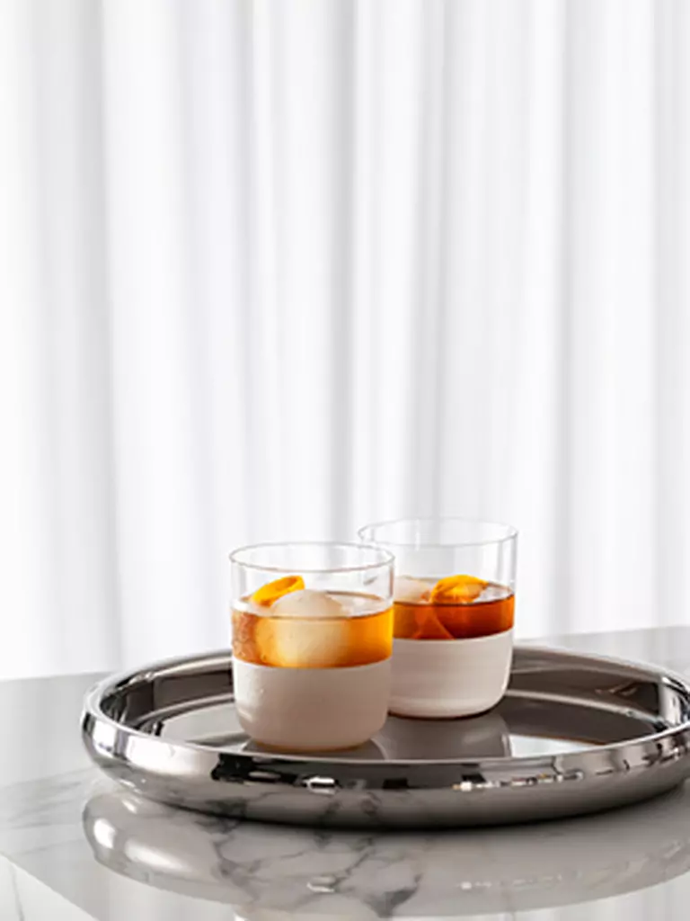 VILLEROY & BOCH | Whisky Glas 4er Set MANUFACTURE ROCK BLANC GLAS | schwarz