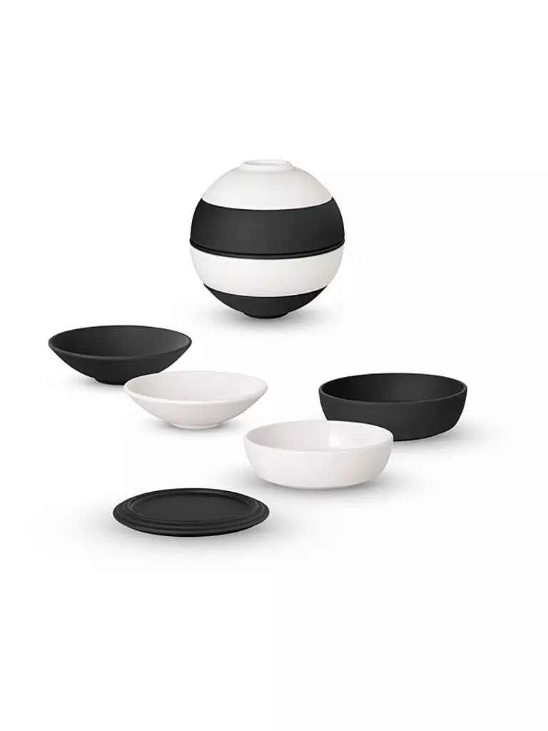 VILLEROY & BOCH | La Petite Boule BLACK&WHITE ICONIC 5tlg | schwarz