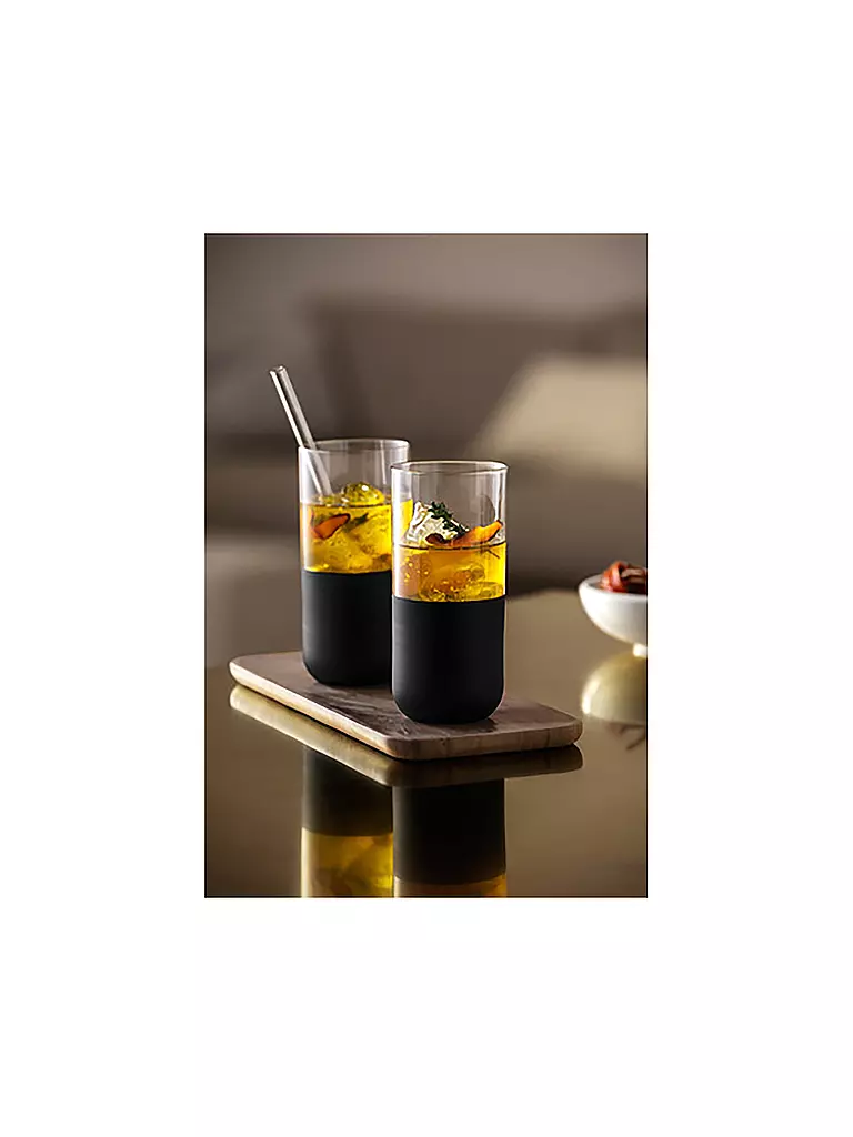 VILLEROY & BOCH | Longdrinkglas Set 4er MANUFACTURE ROCK 300ml | schwarz