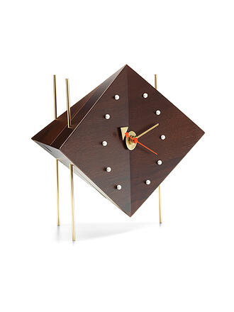 VITRA | Tischuhr - Diamond Clock Walnuss Massiv