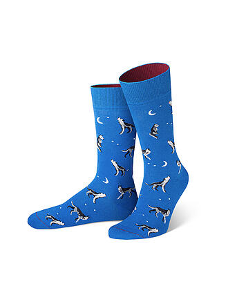 VON JUNGFELD | Socken WOLF blau