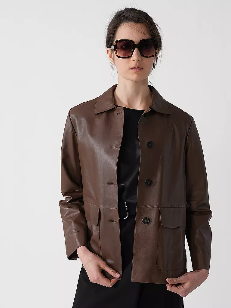 WEEKEND MAX MARA | Lederjacke | braun