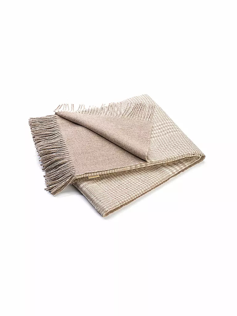 WEICH COUTURE ALPACA | Edelhaardecke MATEA 130x180cm Taupe  | hellbraun