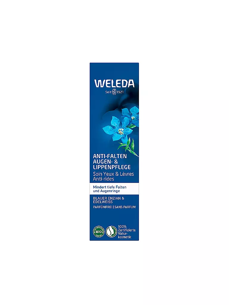 WELEDA | Anti Falten Augen- & Lippenpflege Blauer Enzian & Edelweiß 10ml | keine Farbe