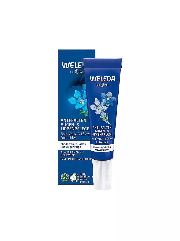 WELEDA | Anti Falten Augen- & Lippenpflege Blauer Enzian & Edelweiß 10ml | keine Farbe