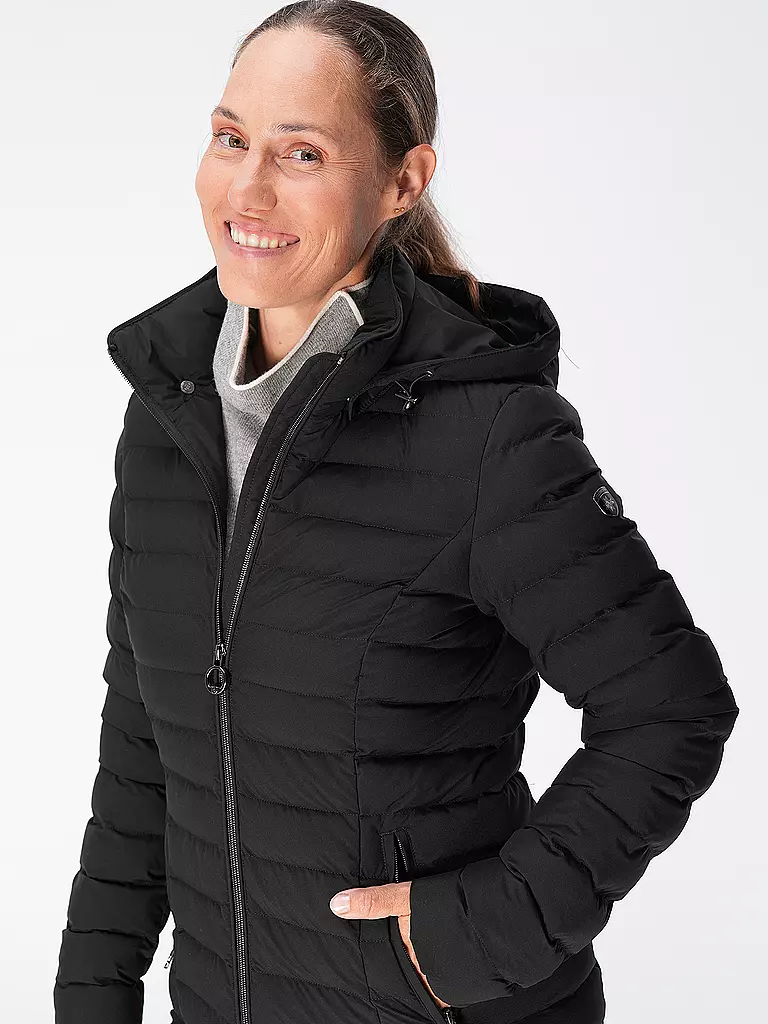 WELLENSTEYN | Leichtsteppjacke ITALYHOOD | schwarz