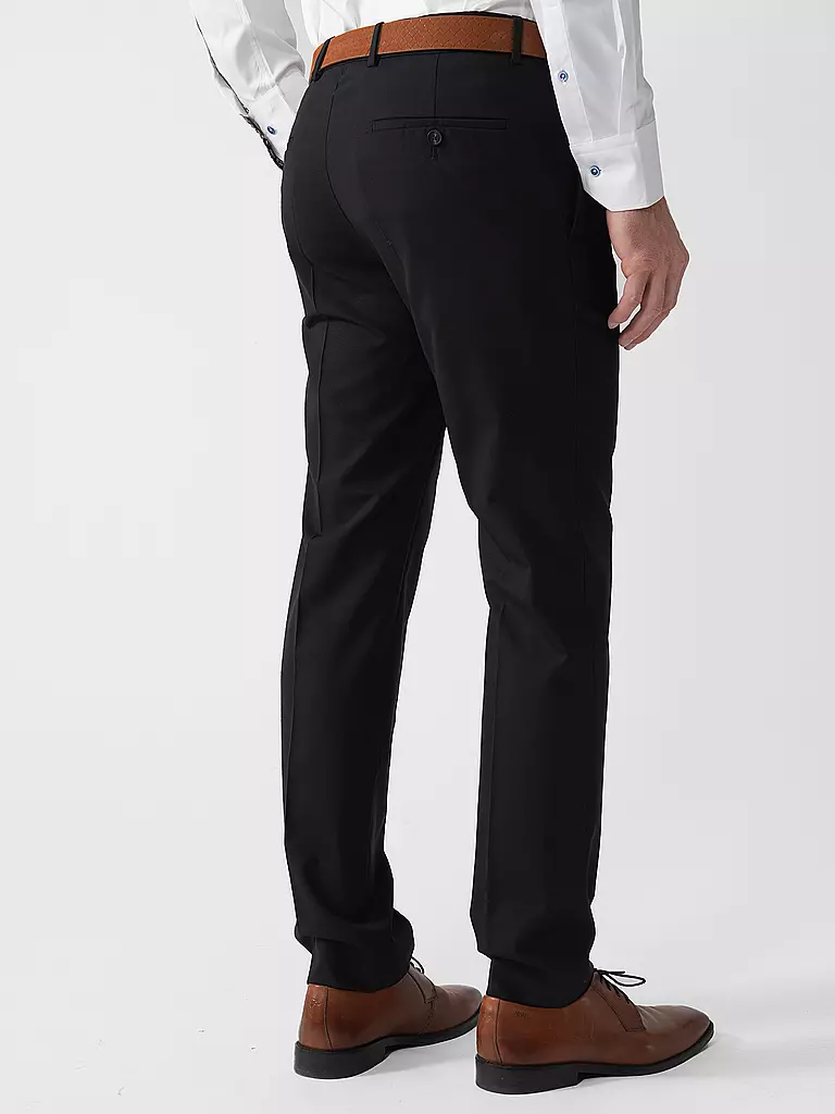 WINDSOR | Anzughose Slim Fit BENE | schwarz