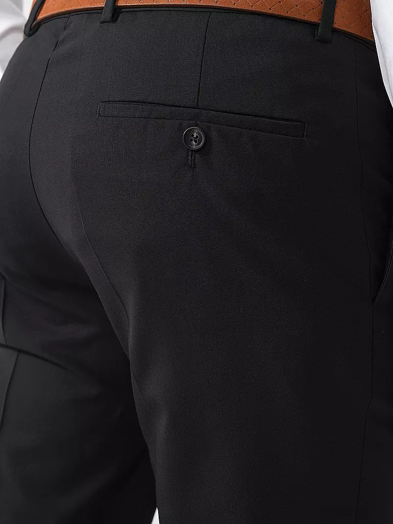 WINDSOR | Anzughose Slim Fit BENE | schwarz