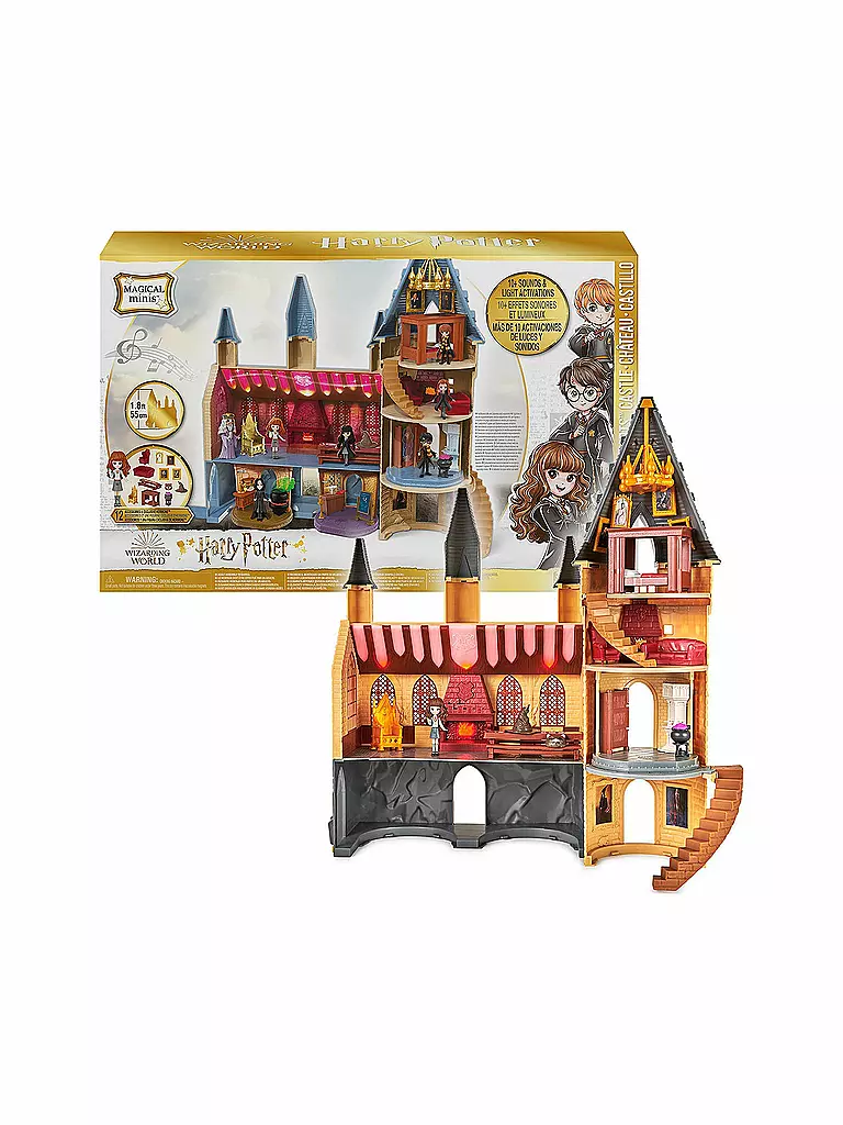 WIZARDING WORLD | Harry Potter - Hogwarts Schloss Spielset mit Licht und Sound | keine Farbe