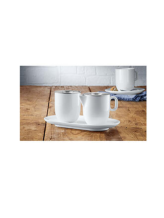 WMF | Zucker & Milch-Set 2-tlg. BARISTA Weiss / Edelstahl