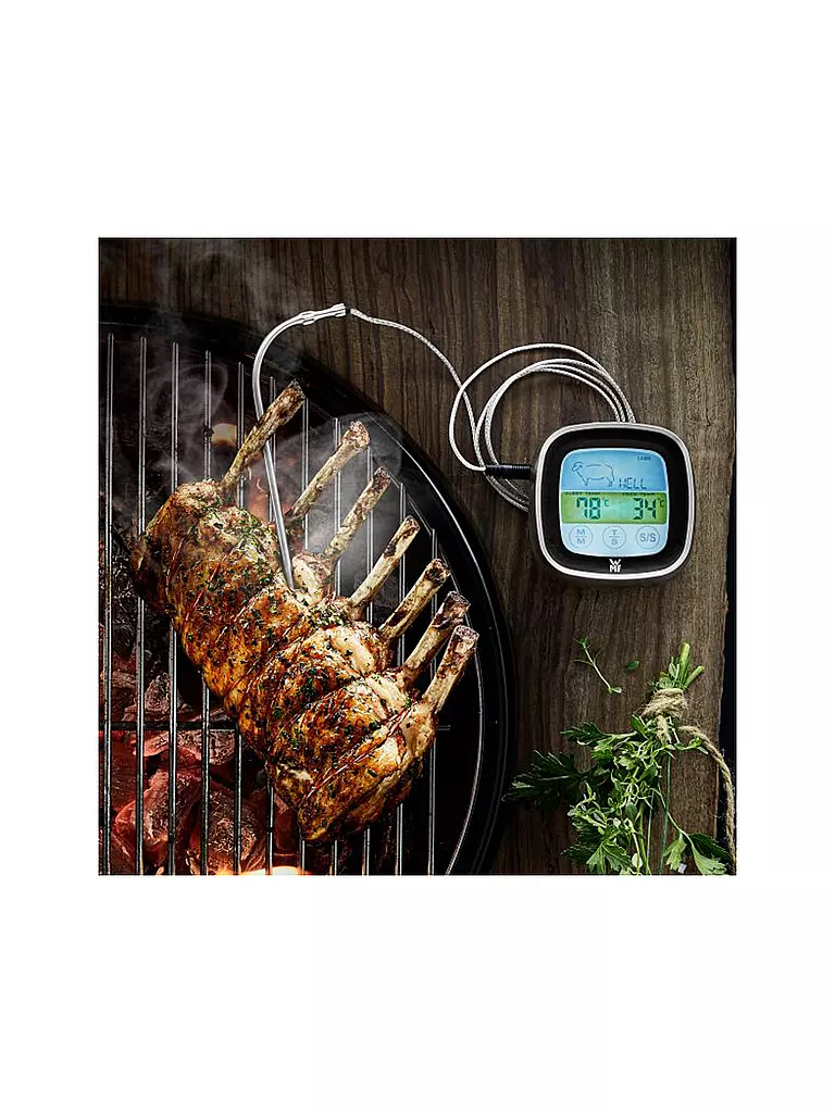 WMF | BBQ Digitales Bratenthermometer 18,5cm | silber