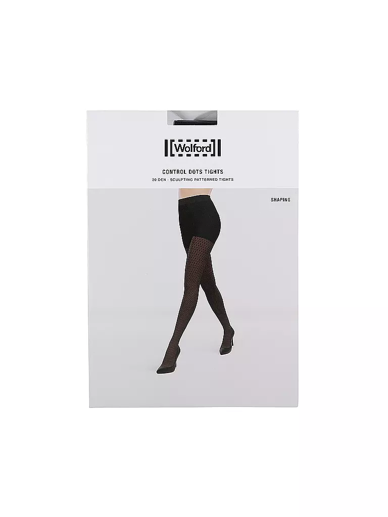 WOLFORD | Funktionsstrumpfhose CONTROL DOTS 20 black | beige