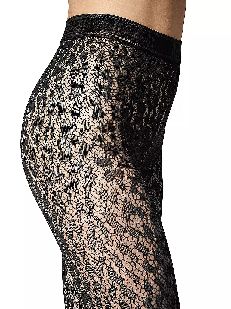 WOLFORD | Modestrumpfhose LEO LACE  | schwarz