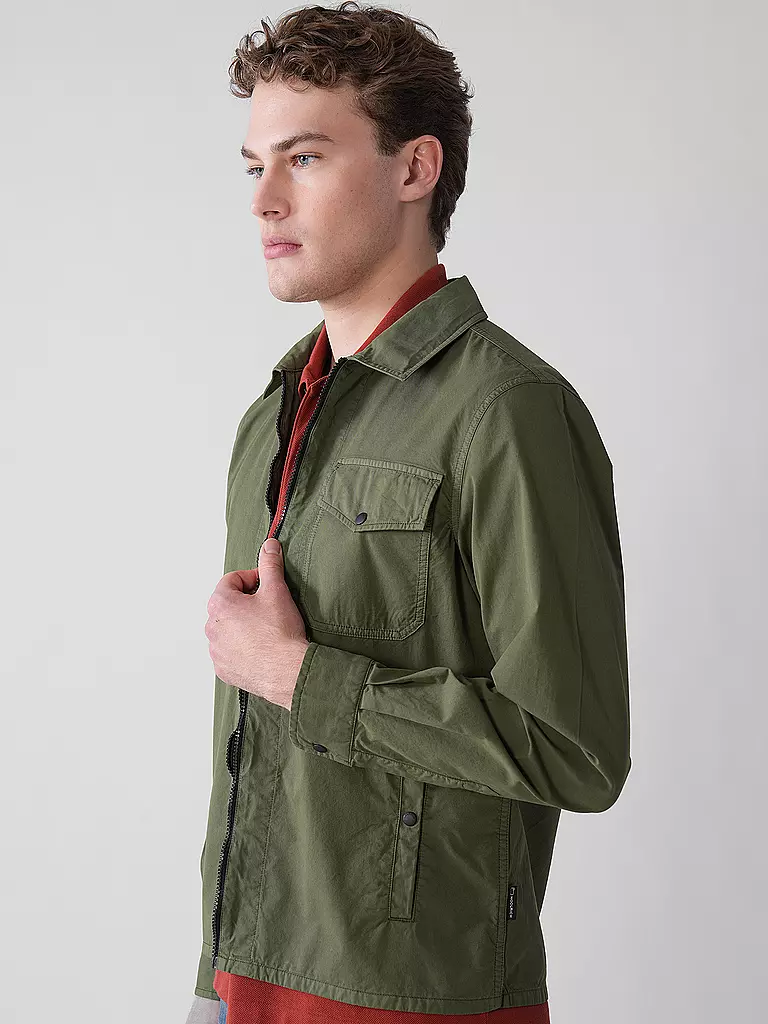 WOOLRICH | Overshirt GABARDINE  | olive