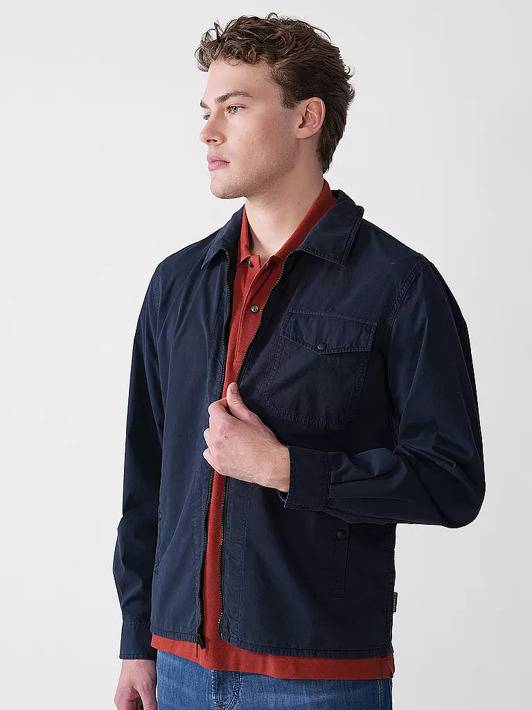 WOOLRICH | Overshirt GABARDINE  | dunkelblau