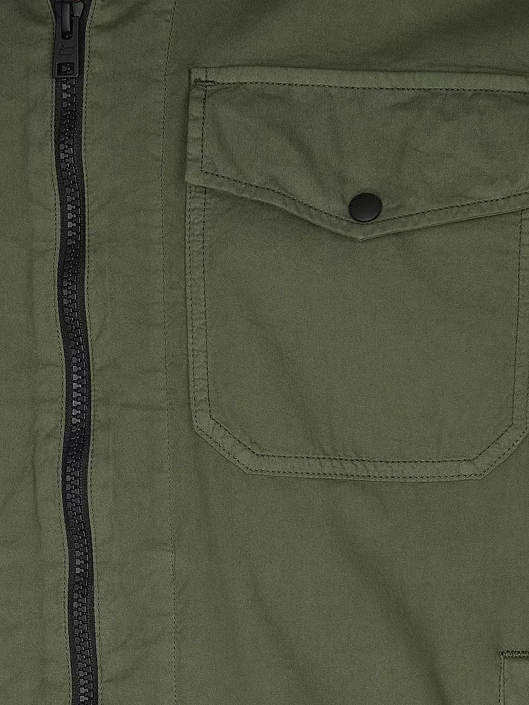 WOOLRICH | Overshirt GABARDINE  | olive