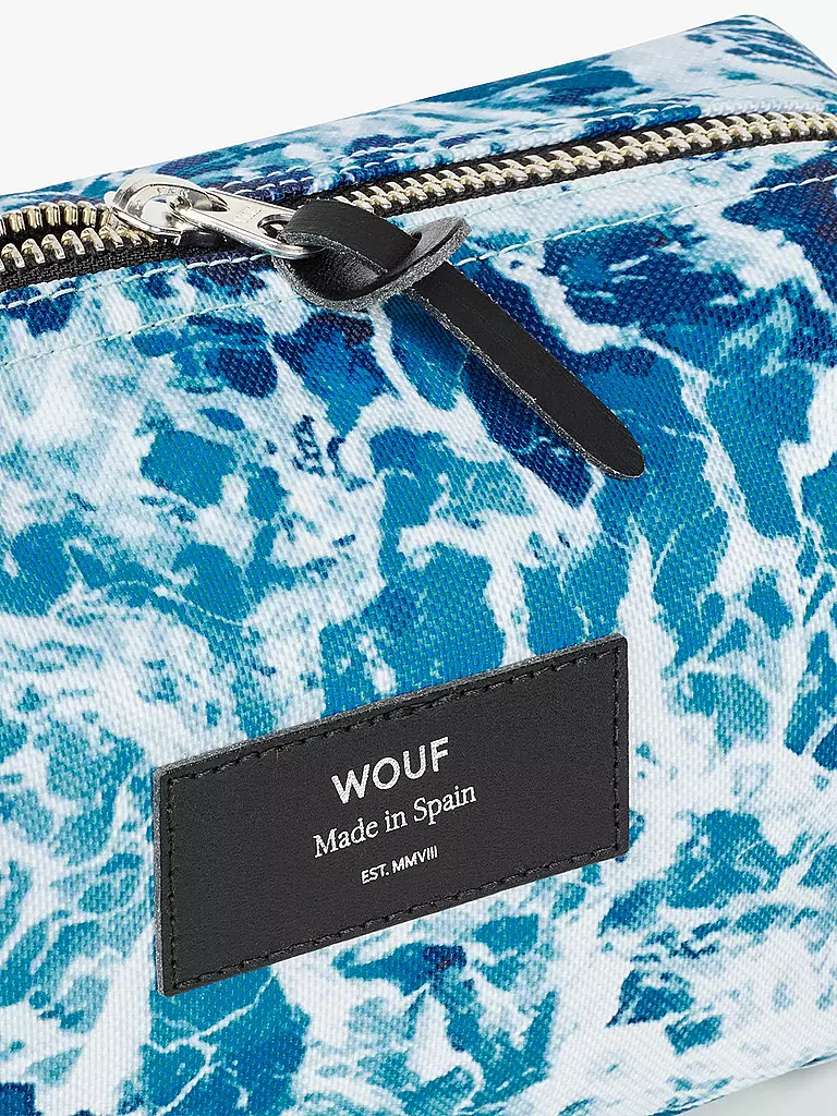 WOUF | Wash Bag - Travel Case Waves | blau