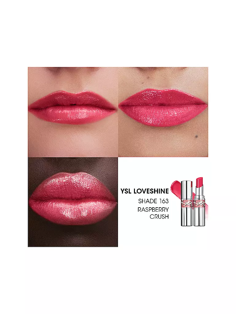 YVES SAINT LAURENT |  Loveshine Lippenstift (163 Rasperry Crush) | koralle