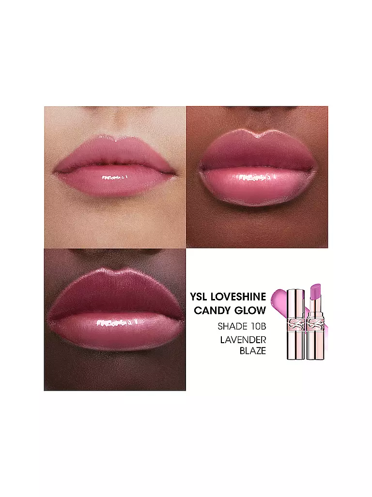 YVES SAINT LAURENT | Lippenstift - Loveshine Candy Glow Balm (10B Lavender Blaze) | rosa