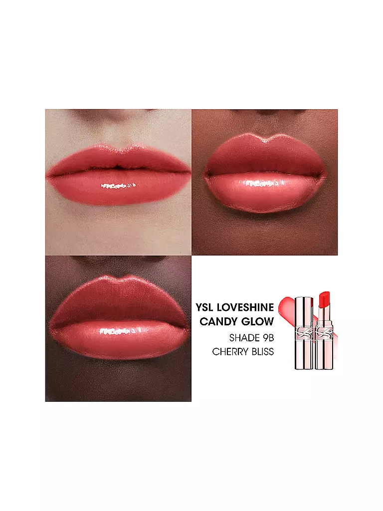 YVES SAINT LAURENT | Lippenstift - Loveshine Candy Glow Balm (9B Cherry Pliss) | rot