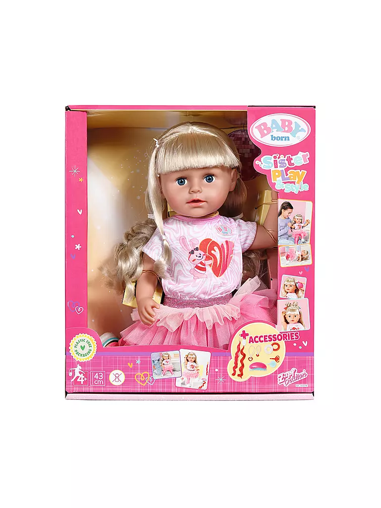 Zapf Creation 820704 Doll Baby Born Sister for sale online