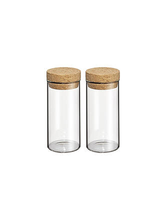 ZASSENHAUS | Gewürzgläser 2er-Set 100ml Glas/Kork  